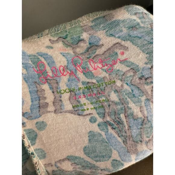 Lilly Pulitzer Corine Sea Oat Printed Long Sleeve Mini Dress xxs - Picture 5 of 6